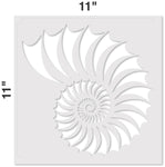 Nautilus Shell Stencil (10 mil plastic)