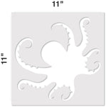 Contemporary Octopus Stencil Measurements