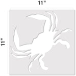 Contemporary Crab Stencil (10 mil plastic)