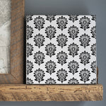 Batik Damask Allover Pattern Wall Stencil
