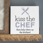 Kiss the Chef Stencil (10 mil plastic) SKU# FS112