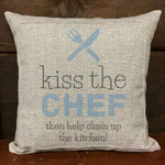 Kiss the Chef Stencil (10 mil plastic) SKU# FS112