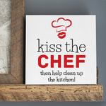 Kiss the Chef Stencil (10 mil plastic) SKU# FS112