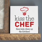 Kiss the Chef Stencil (10 mil plastic) SKU# FS112