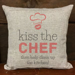 Kiss the Chef Stencil (10 mil plastic) SKU# FS112
