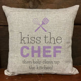 Kiss the Chef Stencil (10 mil plastic) SKU# FS112