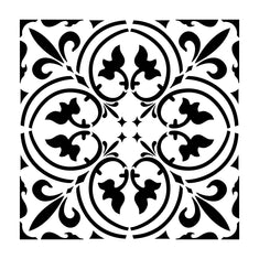 Scroll Tile Stencil (10 mil plastic) SKU #FS115