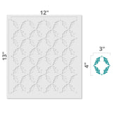 Charlotte Fern Lattice Wall Stencils