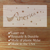 America Wall Stencil