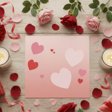 Parade of Hearts Wall Stencil by Designer Stencils