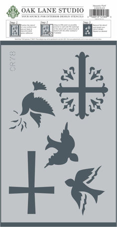 Heavenly Motif Craft Stencil in package