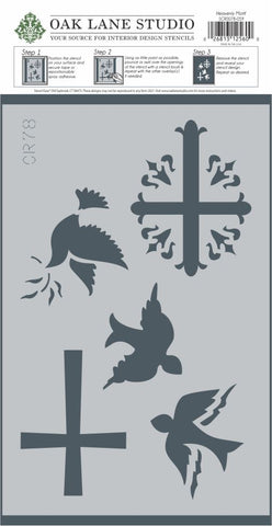 Heavenly Motif Craft Stencil in package