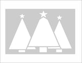 Christmas Trees Craft Stencil