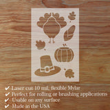 Harvest Wall Stencil
