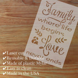 Family Expression Craft Stencil
