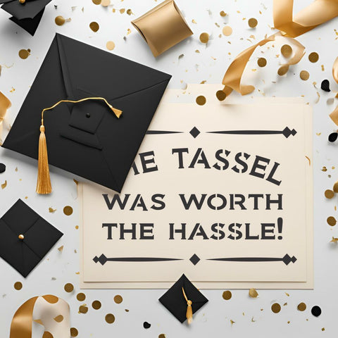 The Tassel Was Worth The Hassle Wall Stencil
