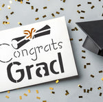 Congrats Graduate Craft Stencil