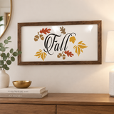 Fall Script Craft Stencil