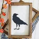 Halloween Ravens painted onto Wall Art