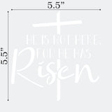 For He Has Risen Stencil