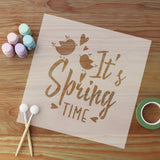 It's Spring Stencil being used for craft and DIY projects.