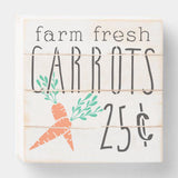 Farm Fresh Carrots Stencil