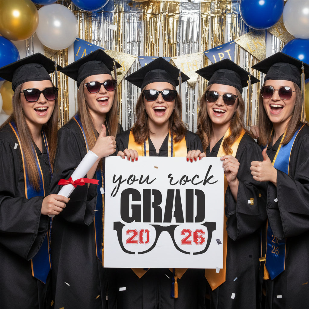 You Rock Graduation Stencil: Graduation Sign Stencils