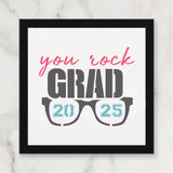 You Rock Grad Stencil