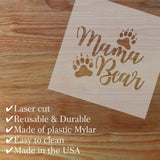 Mama Bear Craft Stencil
