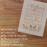 Children's Hands Craft Stencil