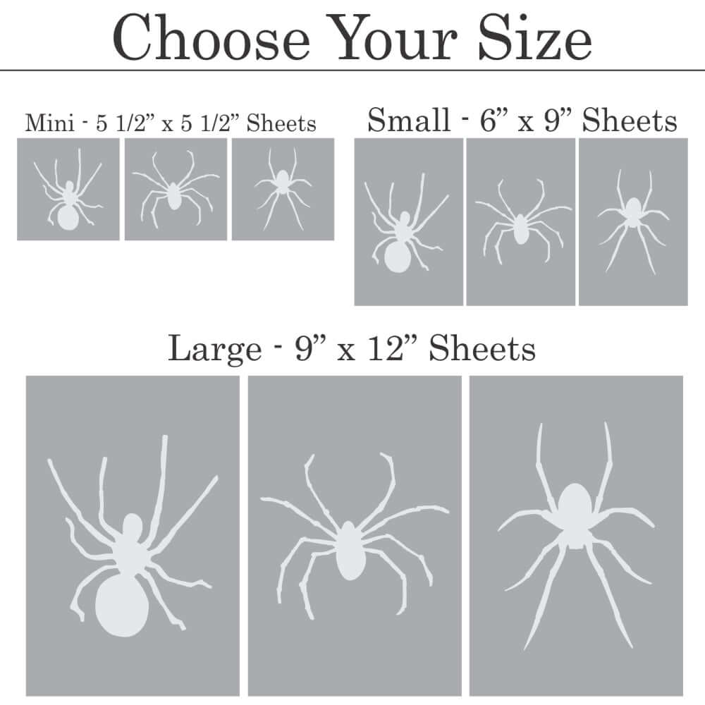 Halloween Spider Window Stencil | Halloween Storefront Decor