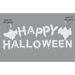 Happy Halloween Window Stencil how to 