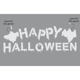 Happy Halloween Window Stencil how to 
