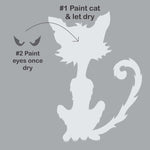 How to use the Halloween Cats Window Stencil Set