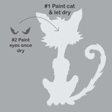 How to use the Halloween Cats Window Stencil Set