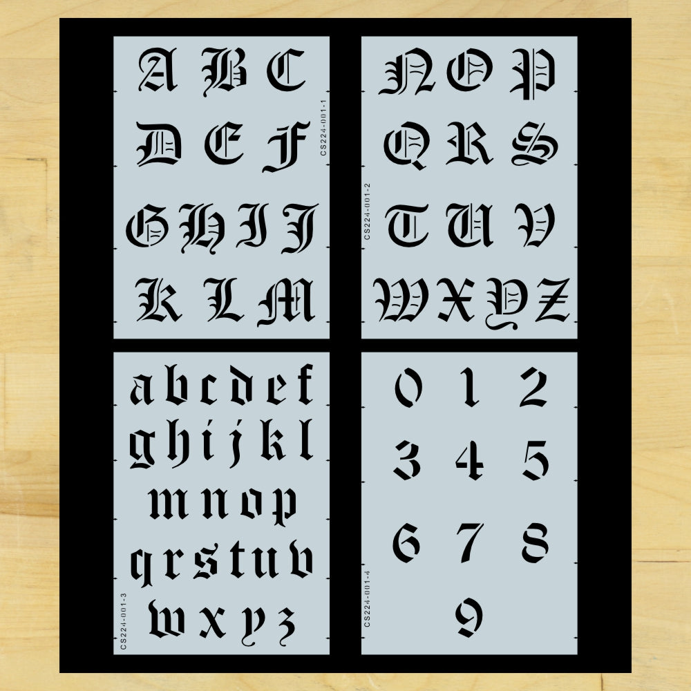 アンティークDISPLAY MATERIAL COMPANY STENCILOR[af7-756]英字