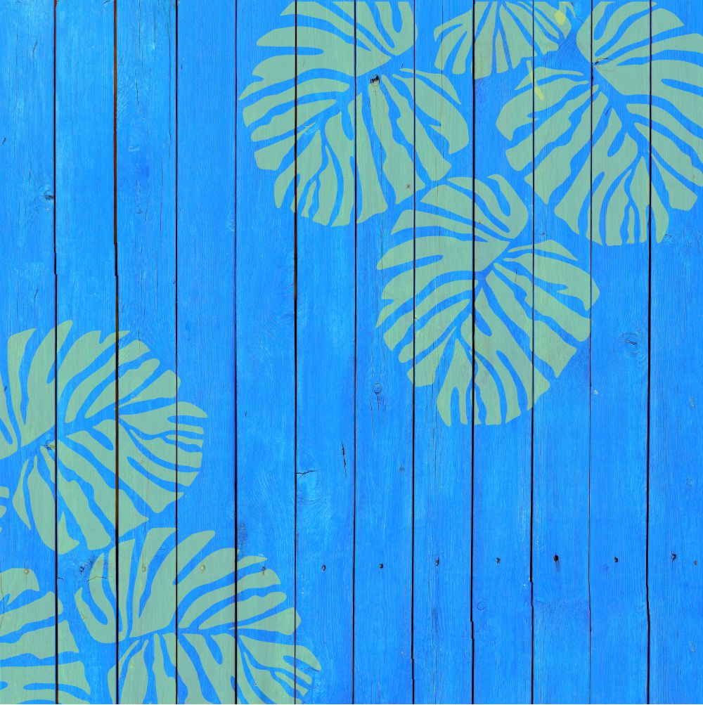 philodendron leaf stencil Large Leaf Stencil | Tropical