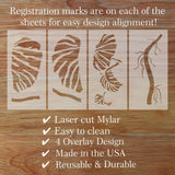 Rainforest Philodendron 1 Wall Stencil