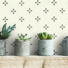 Petite Design Wall Stencil Painted onto a wall