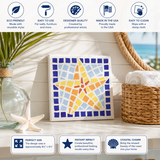 HIGHLIGHTS FOR THE MOSAIC STARFISH TILE STENCIL FROM DESIGNER STENCILS