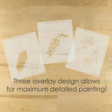 Single Pinecone Stencil