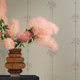 Floral Stripe Wall Stencil