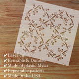 Floral Lattice Wallpaper Wall Stencil