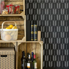 Retro Arrow Allover Wall Stencil