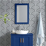 Rainbow Dreams All Over Wall Stencil