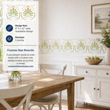 Highlights for the Fancy Scallop design border stencil