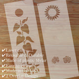 Medium Sunflower Wall Stencil