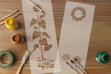 Medium Sunflower Wall Stencil