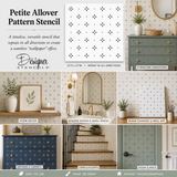 Petite Allover Pattern Stencil design mockup