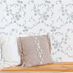 Floral Filigree Wall Stencil